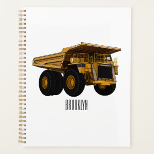 Agenda Ilustração de desenho animado de caminhão Haul