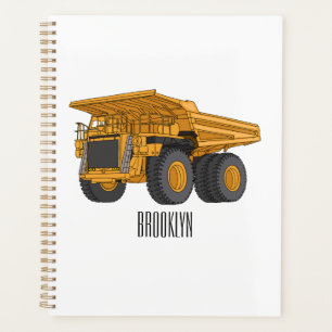 Agenda Ilustração de desenho animado de caminhão Haul