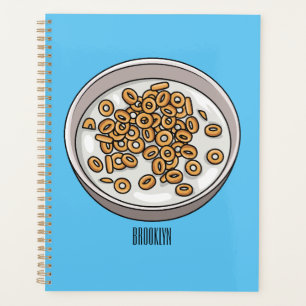 Agenda Ilustração de desenho animado de cereais
