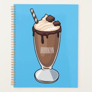 Agenda Ilustração de desenho animado de Chocolate Milksha