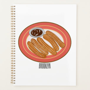 Agenda Ilustração de desenho animado de Churro
