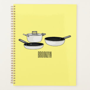 Agenda Ilustração de desenho animado de conjuntos de cook