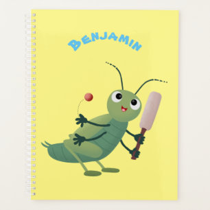 Agenda Ilustração de desenho animado de insetos de críque