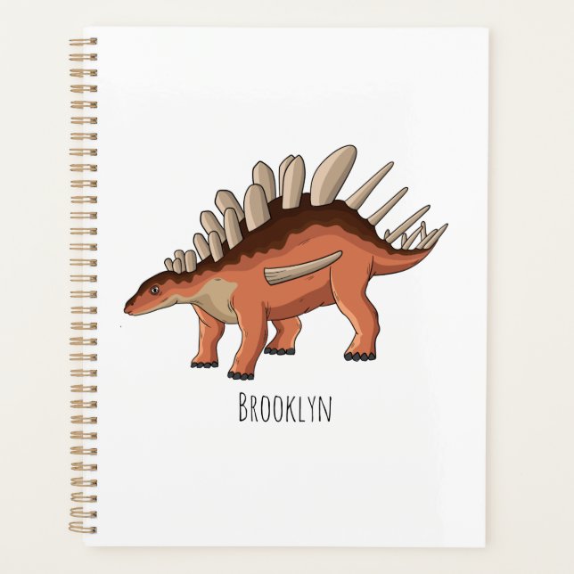 Agenda Ilustração de desenho animado de Kentrosaurus (Frente)