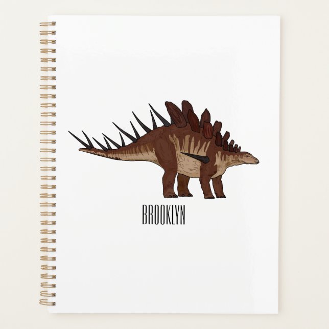 Agenda Ilustração de desenho animado de Kentrosaurus (Frente)