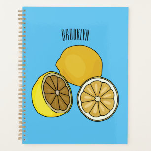Agenda Ilustração de desenho animado de limão