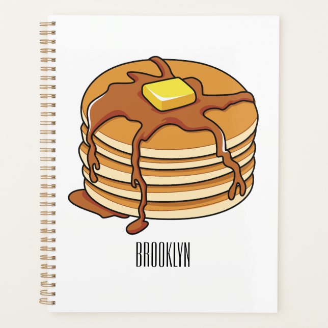 Agenda Ilustração de desenho animado de Pancake (Frente)
