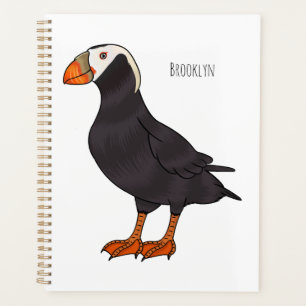 Agenda Ilustração de desenho animado de pássaros puffin t