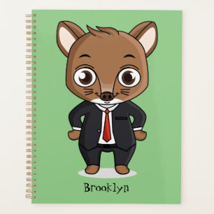 Agenda Ilustração de desenho animado de rato bonito