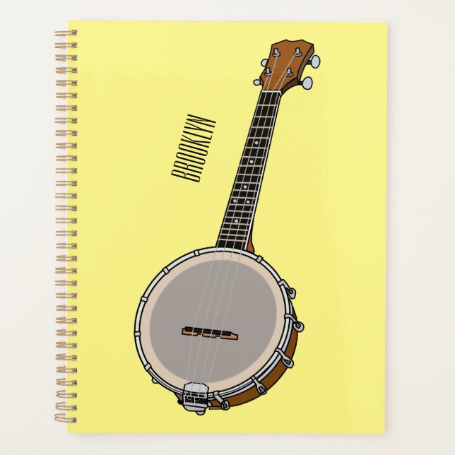 Agenda Ilustração de desenho animado do Banjo (Frente)