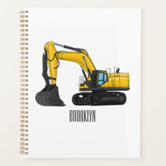 Agenda Ilustração de desenho animado do crawler escavator