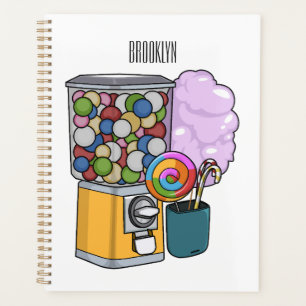 Agenda Ilustração de desenho animado doce