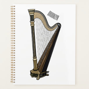 Agenda Ilustração de desenho animado Harp