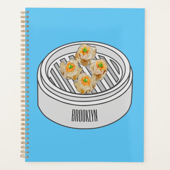 Agenda Ilustração de desenho animado Shumai dim sum (Frente)