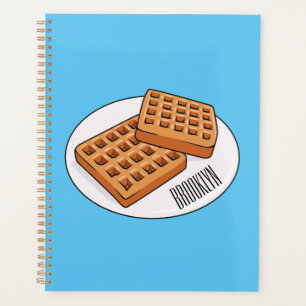 Agenda Ilustração de desenho animado Waffle