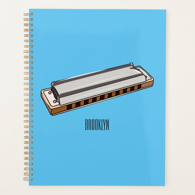 Agenda Ilustração de desenho da Harmonica (Frente)