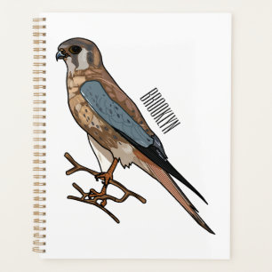 Agenda Ilustração de desenho de aves do estrel americano