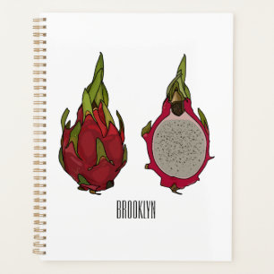 Agenda Ilustração de desenho de fruta do dragão