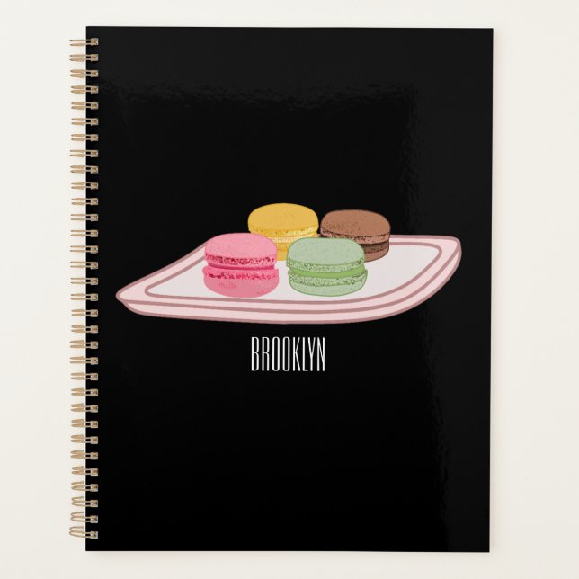 Agenda Ilustração de desenho de Macaron (Frente)