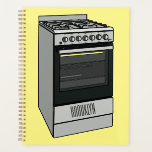 Agenda Ilustração de desenho do fogão elétrico