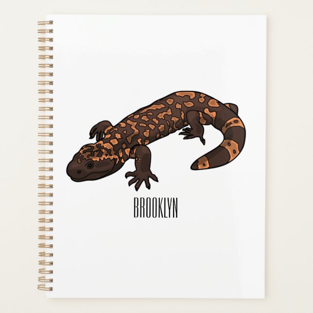 Agenda Ilustração de desenho do monstro de Gila (Frente)