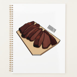 Agenda Ilustração de desenho do peito de carne