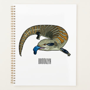 Agenda Ilustração de desenho em tons azuis