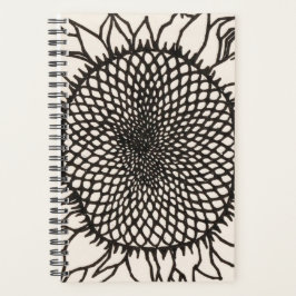 Agenda Ilustração de girassol de novembro Julie de Graag