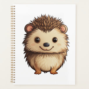 Agenda Ilustração de ouriço de desenho animado