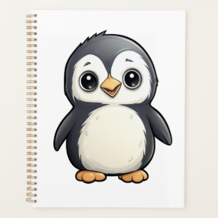 Agenda Ilustração de pinguim de desenho animado