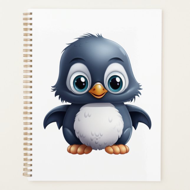 Agenda Ilustração de pinguim de desenho animado (Frente)