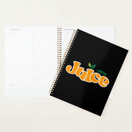 Agenda Ilustração de Tipografia de Suco Fresco Arte