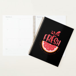 Agenda Ilustração de Tipografia de Suco Fresco Arte