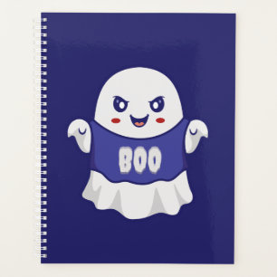 Agenda Ilustração Divertida de Fantasma Assustador para D