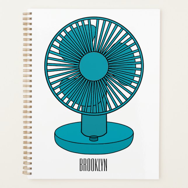 Agenda Ilustração do desenho do ventilador (Frente)