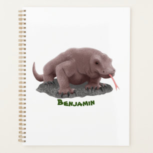 Agenda Ilustração do dragão Komodo
