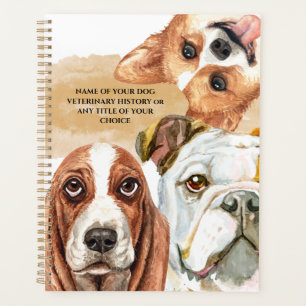 Agenda Ilustração realista dos animais de estimação d