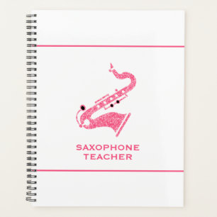 Agenda Ilustração Saxofônica Em Textura De Literatura Our