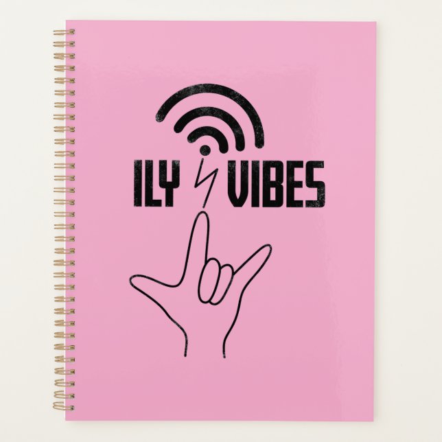 Agenda ILY Vibes - ASL Design  (Frente)