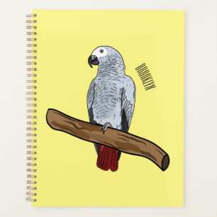 Agenda Imagem de desenho animado de cinza africana