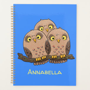 Agenda Imagem de desenho animado de uma coruja de bebê b