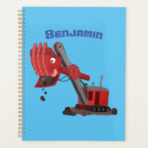 Agenda Imagem do desenho animado da pá-pá-vapor vermelha,
