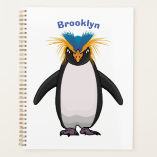 Agenda Imagem do desenho animado de pinguim macarrão-bra