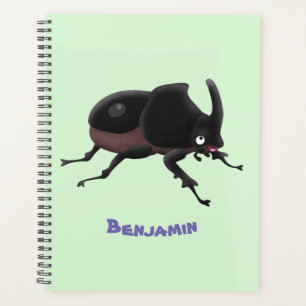 Agenda Imagem do desenho animado do besouro da rinoceront