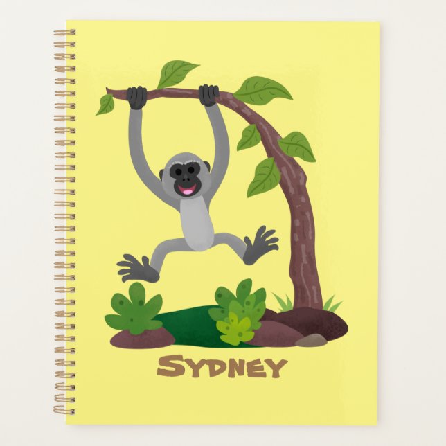 Agenda Imagem do desenho animado em forma de fita, feliz  (Frente)