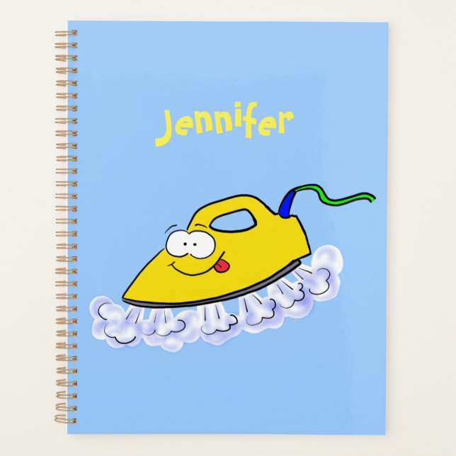 Agenda Imagem engraçada da lavanderia de ferro (Frente)