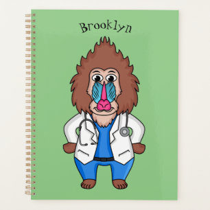Agenda Imagem engraçada de cartoon do mandril doutor