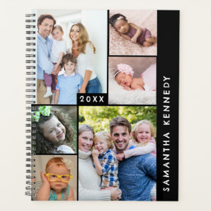 Agenda Imagens da Família Modern 6 Photo Collage 2025 Pla