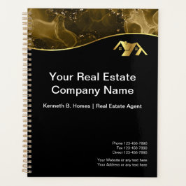 Agenda Imobiliário. Construção. Dourado negro