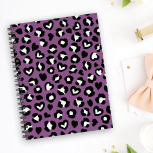 Agenda Impressão Animal, Leopardo Roxo, Manchas de Chita,